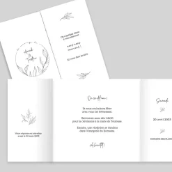 Faire-part Mariage Champêtre | Gamme Complète^Planet cards Lettrine Délicate