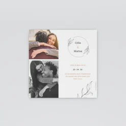 Save The Date^Planet cards Lettrine Délicate et Photo