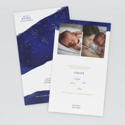Faire-part Naissance Fille | Faire-part Naissance Garçon^Planet cards Leur Petit Univers Solaire