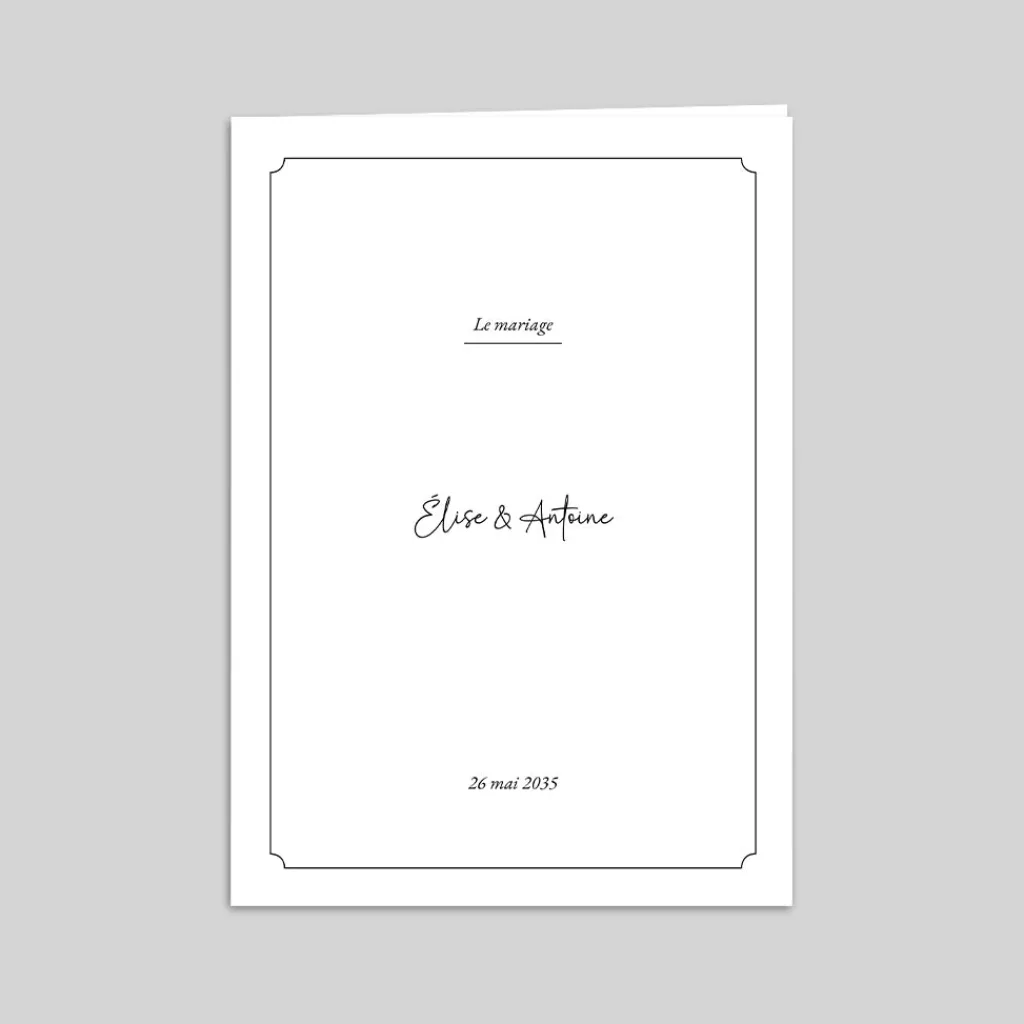 Livret De Messe Mariage^Planet cards Élégance