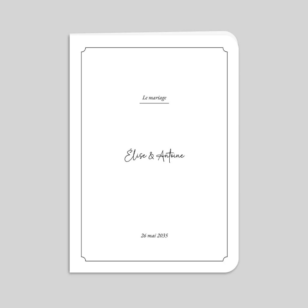Livret De Messe Mariage^Planet cards Élégance