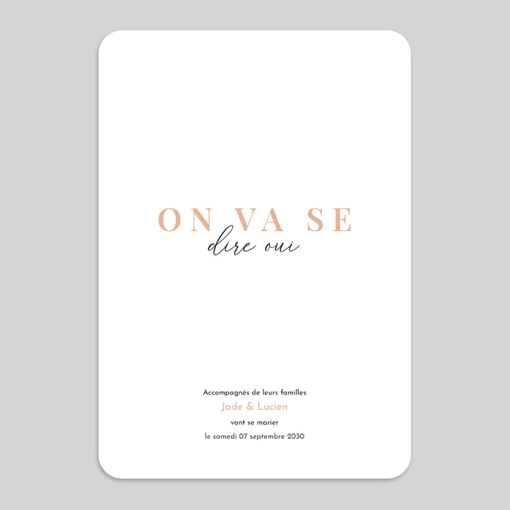 Faire-part Mariage Chic^Planet cards Élégance et Typo