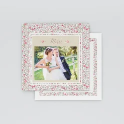 Carte Remerciement Mariage Champêtre^Planet cards Liberty champêtre