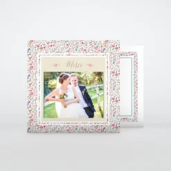 Carte Remerciement Mariage Champêtre^Planet cards Liberty champêtre