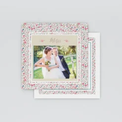 Carte Remerciement Mariage Champêtre^Planet cards Liberty champêtre