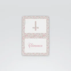 Marque-place Baptême^Planet cards Liberty Religieux