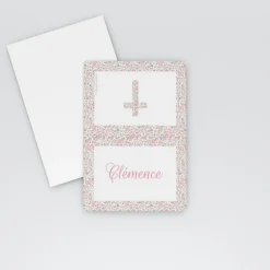 Marque-place Baptême^Planet cards Liberty Religieux