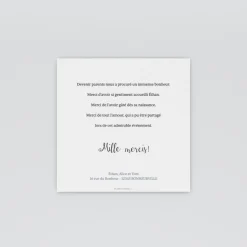 Carte Remerciement Naissance Classique^Planet cards Lune Et Petits Nuages