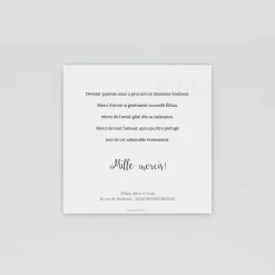 Carte Remerciement Naissance Classique^Planet cards Lune Et Petits Nuages