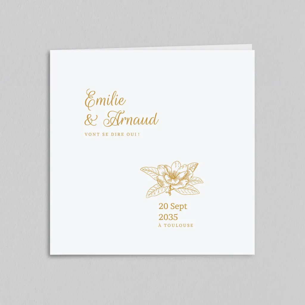 Faire-part Mariage Chic^Planet cards L'Unique Fleur