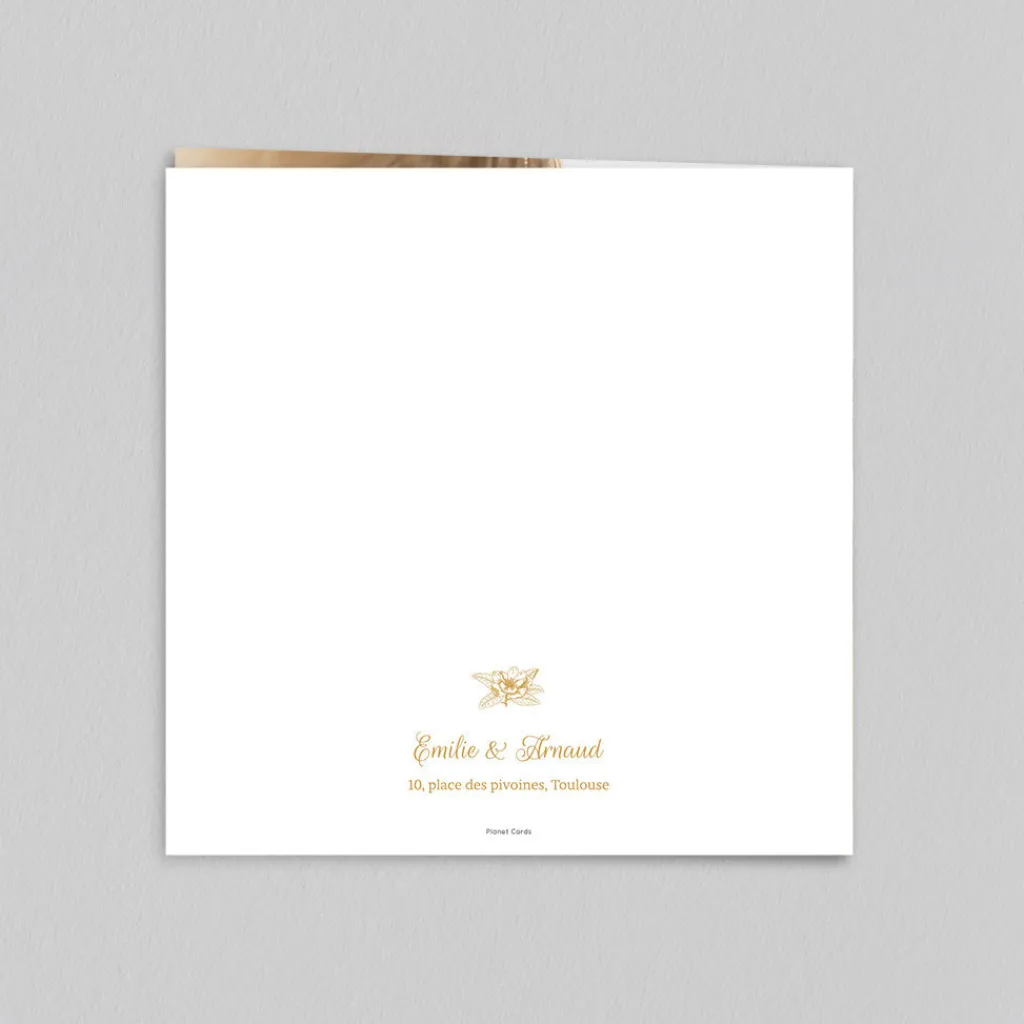 Faire-part Mariage Chic^Planet cards L'Unique Fleur
