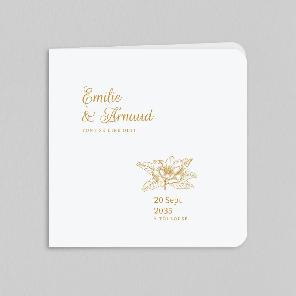 Faire-part Mariage Chic^Planet cards L'Unique Fleur