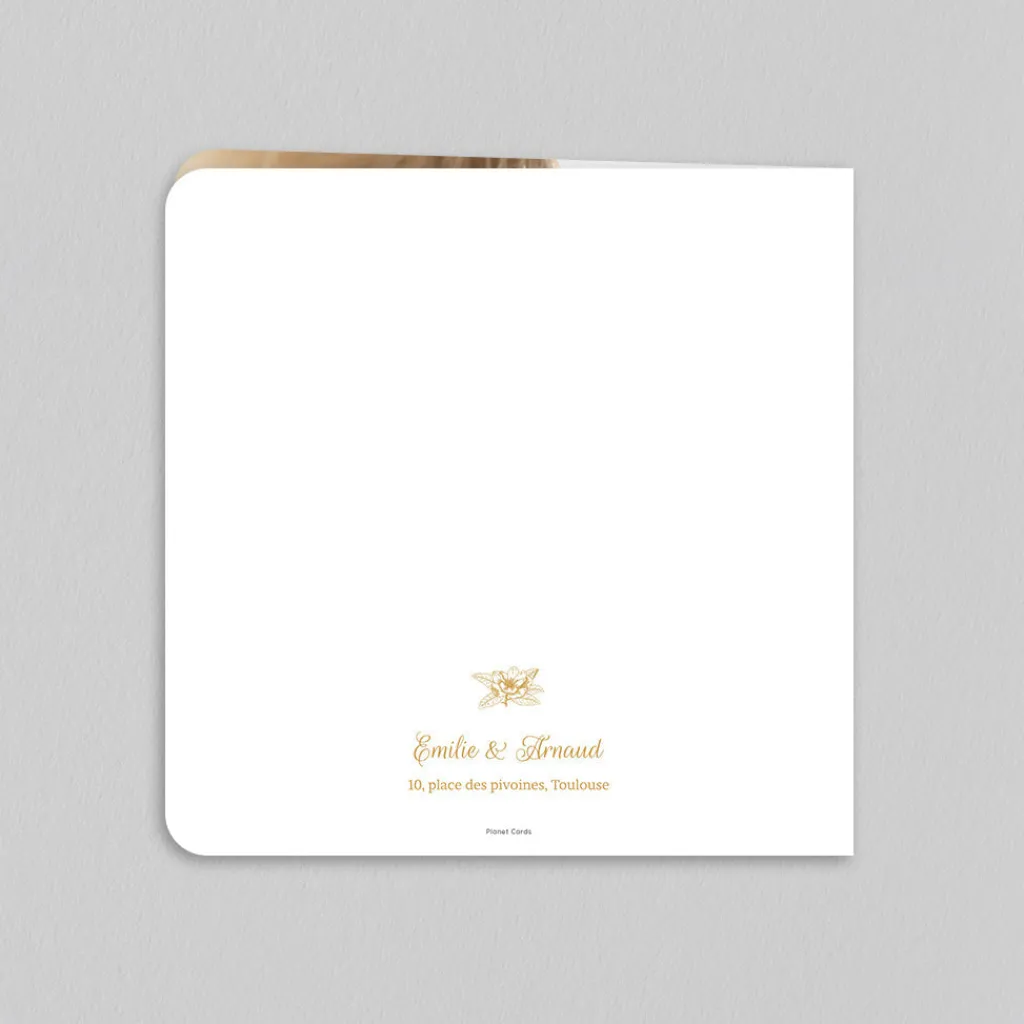 Faire-part Mariage Chic^Planet cards L'Unique Fleur