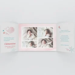 Faire-part Naissance Animaux | Faire-part Naissance Magnet^Planet cards Ma petite baleine Rose