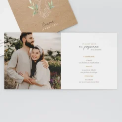 Faire-part Mariage Bohème | Faire-part Mariage Champêtre^Planet cards Mains Végétales