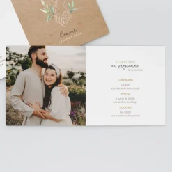 Faire-part Mariage Bohème | Faire-part Mariage Champêtre^Planet cards Mains Végétales
