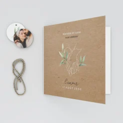 Faire-part Mariage Bohème | Faire-part Mariage Champêtre^Planet cards Mains Végétales