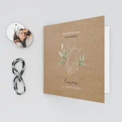 Faire-part Mariage Bohème | Faire-part Mariage Champêtre^Planet cards Mains Végétales