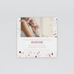 Faire-part Naissance Original | Faire-part Naissance Fille^Planet cards Marbre Coloré