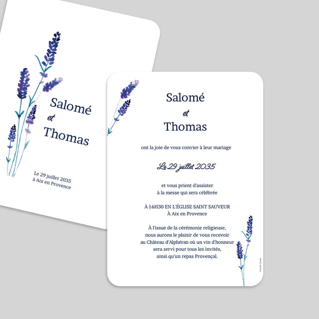 Faire-part Mariage Champêtre^Planet cards Mariage à Valensole