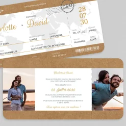 Faire-part Mariage Original | Gamme Complète^Planet cards Mariage Airlines
