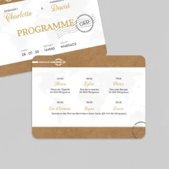 Programme De Mariage^Planet cards Mariage Airlines