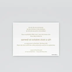 Carte Invitation Noces D'or | Carte Invitation Noces D'or^Planet cards Mariage d'or