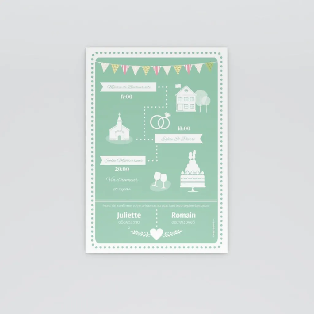 Faire-part Mariage Original | Gamme Complète^Planet cards Mariés hipster