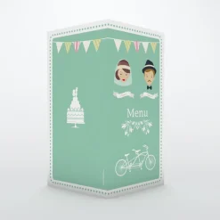 Menu De Mariage^Planet cards Mariés hipster