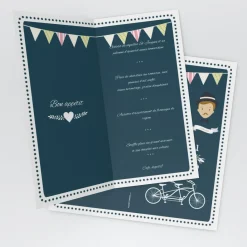 Menu De Mariage^Planet cards Mariés hipster