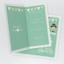 Menu De Mariage^Planet cards Mariés hipster