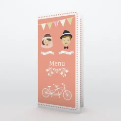 Menu De Mariage^Planet cards Mariés hipster