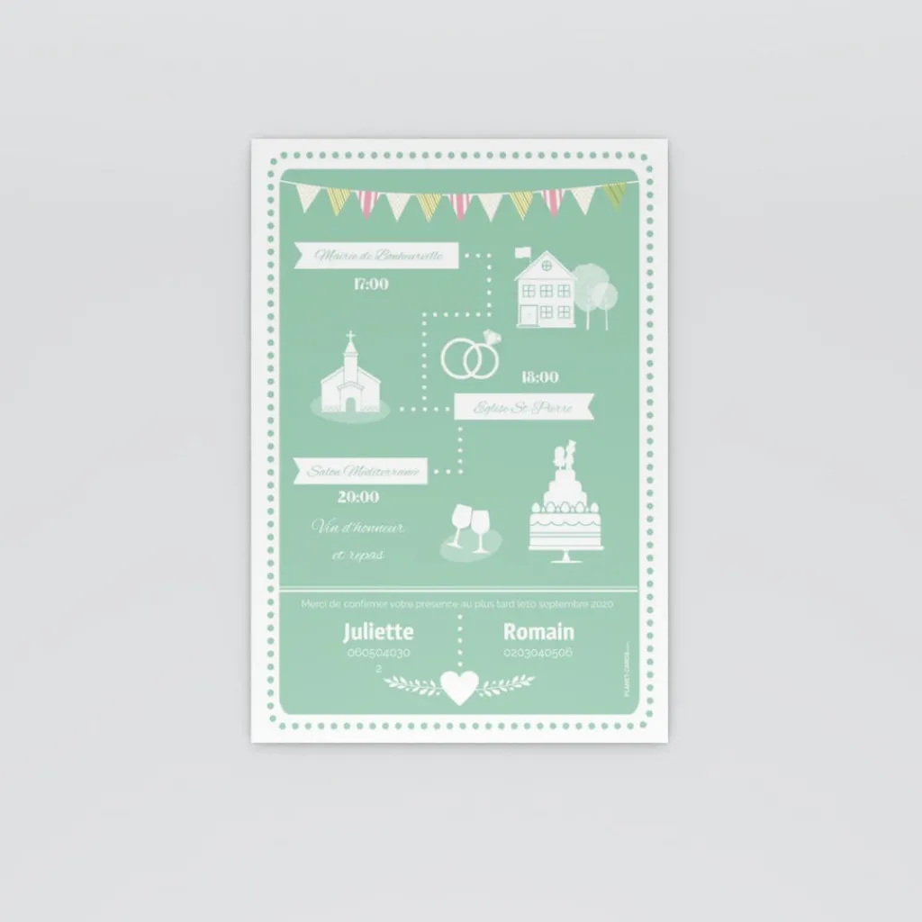 Faire-part Mariage Original | Gamme Complète^Planet cards Mariés hipster