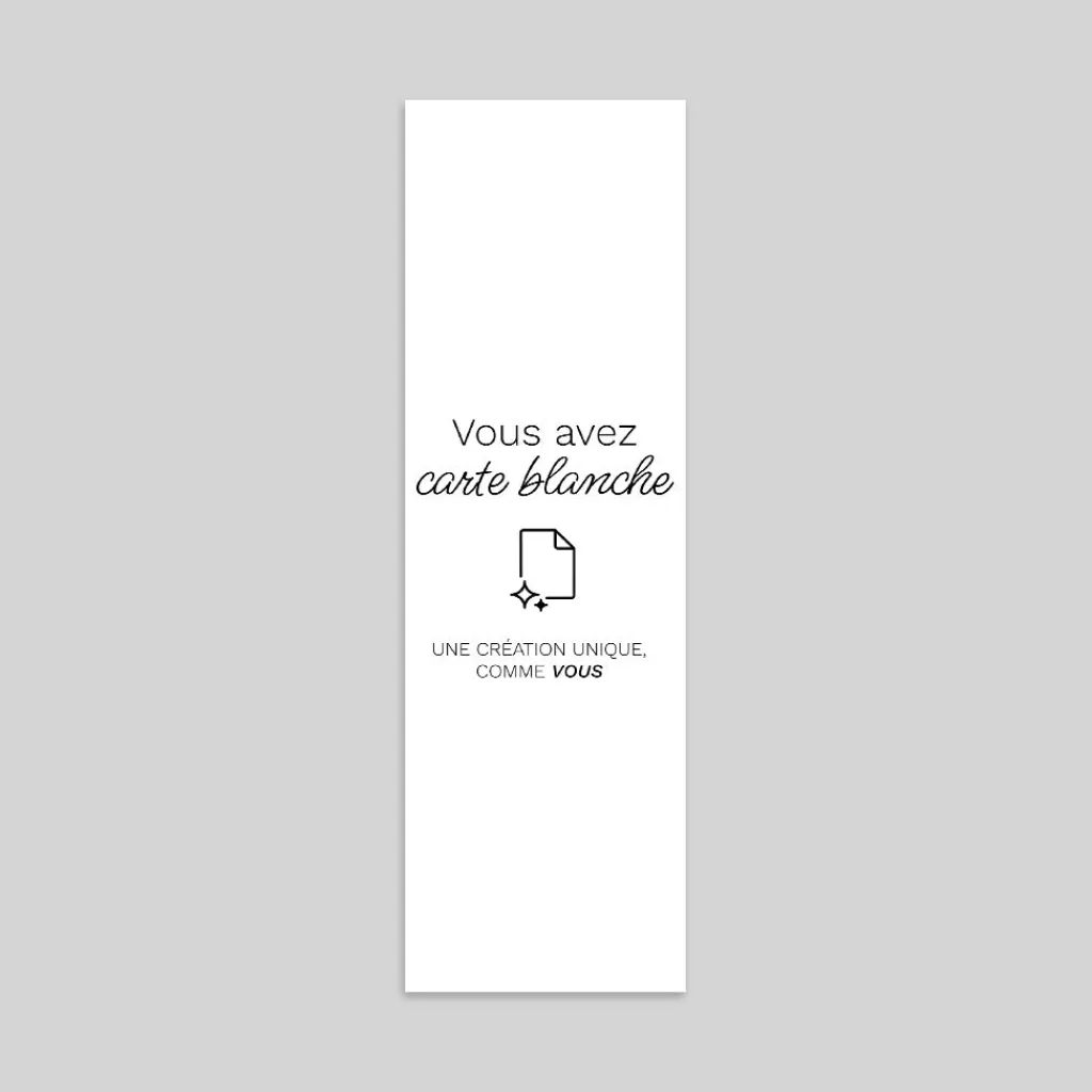 Carte 100% Personnalisable | Carte 100% Personnalisable^Planet cards Marque Page Recto Verso 5.5 x 18.2 cm