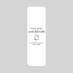 Carte 100% Personnalisable | Carte 100% Personnalisable^Planet cards Marque Page Recto Verso 5.5 x 18.2 cm