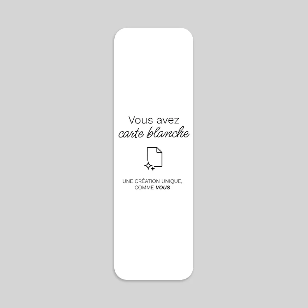 Carte 100% Personnalisable | Carte 100% Personnalisable^Planet cards Marque Page Recto Verso 5.5 x 18.2 cm