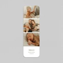Carte Remerciement Baptême Photo^Planet cards Marque-page et Émotion