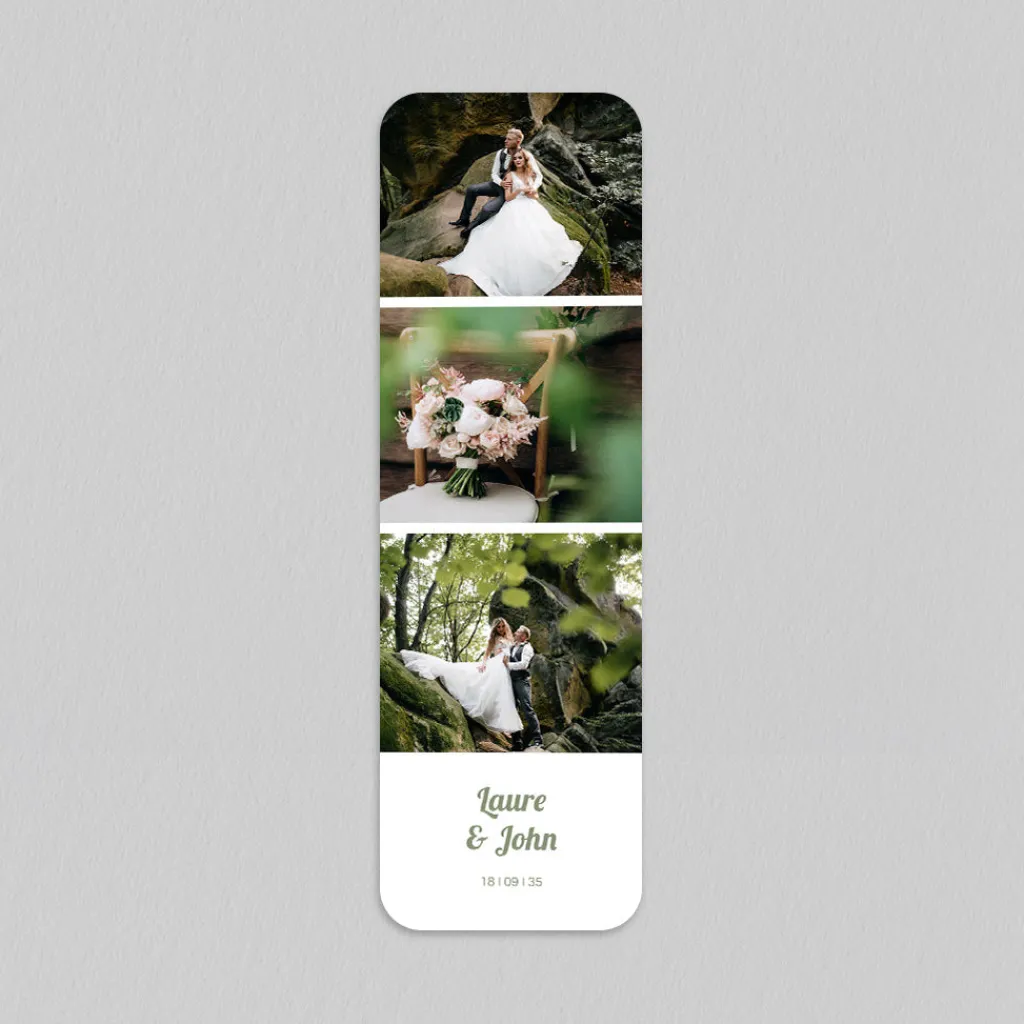 Carte Remerciement Mariage Avec Photo | Carte Remerciement Mariage Marque-page^Planet cards Marque-page souvenir