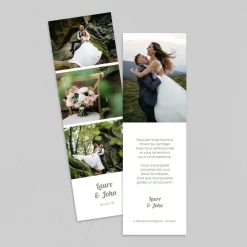 Carte Remerciement Mariage Avec Photo | Carte Remerciement Mariage Marque-page^Planet cards Marque-page souvenir