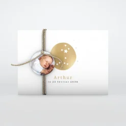 Faire-part Naissance Fille | Faire-part Naissance Garçon^Planet cards Médaillon Constellation Poisson