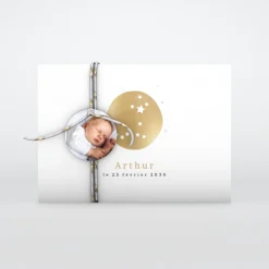 Faire-part Naissance Fille | Faire-part Naissance Garçon^Planet cards Médaillon Constellation Poisson