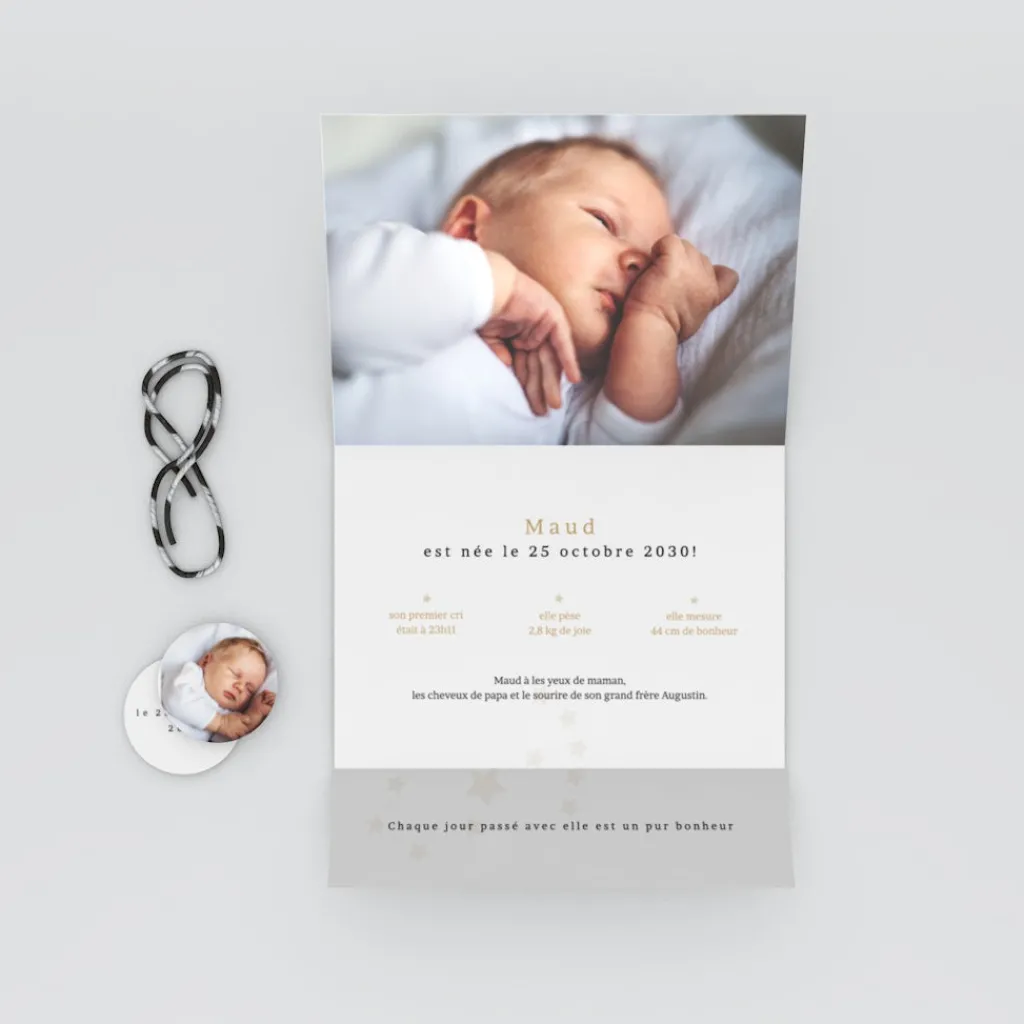 Faire-part Naissance Fille | Faire-part Naissance Garçon^Planet cards Médaillon Constellation Scorpion