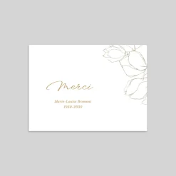 Carte Remerciement Décès^Planet cards Merci Délicat