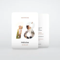 Carte Invitation Anniversaire Adulte Moderne^Planet cards Mes 18 ans
