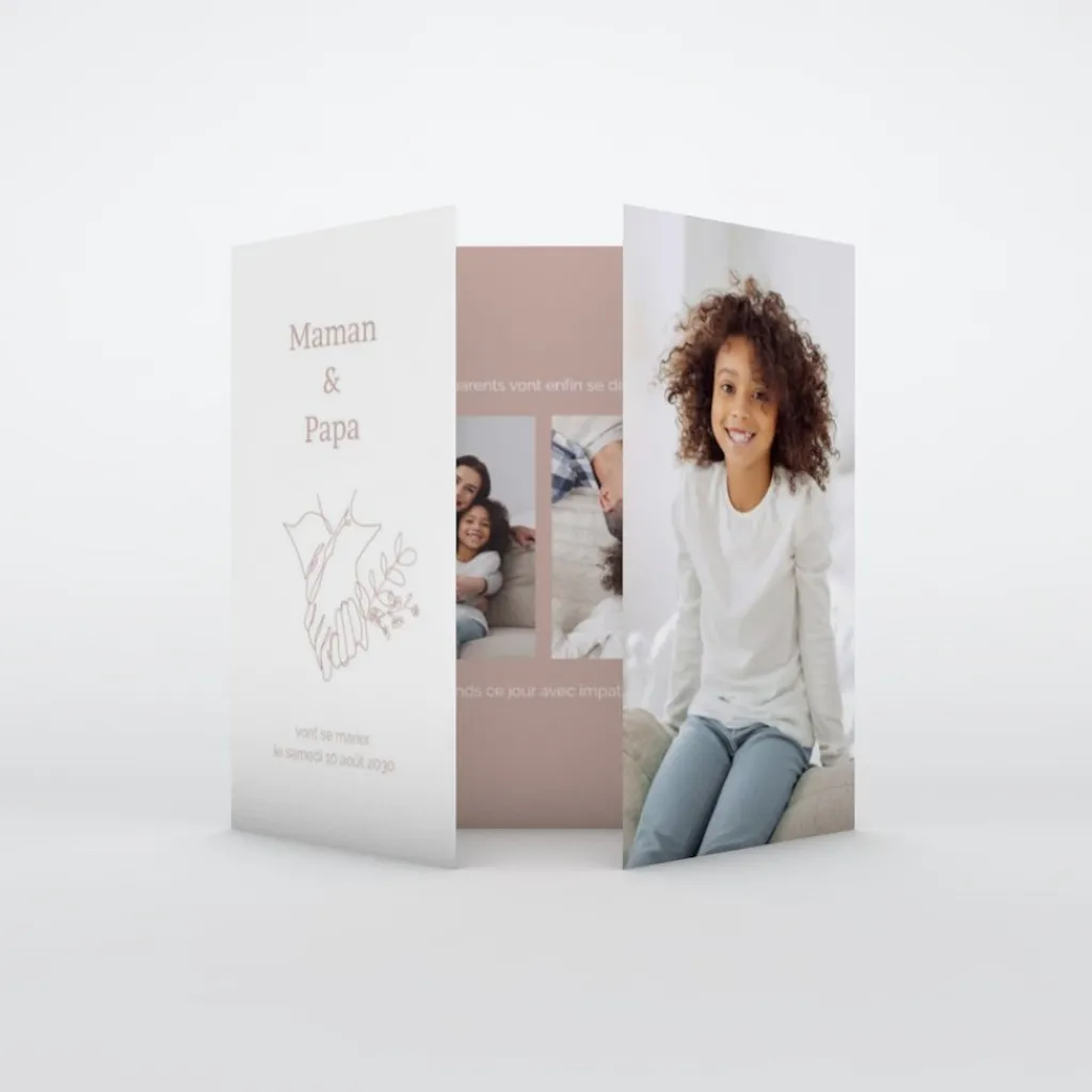 Faire-part Mariage Champêtre^Planet cards Mes Parents, Illustration Mains