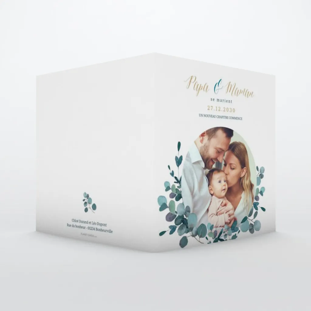 Faire-part Mariage Champêtre^Planet cards Mes Parents Se Marient