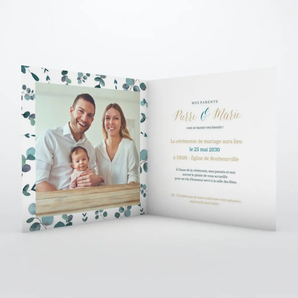 Faire-part Mariage Champêtre^Planet cards Mes Parents Se Marient