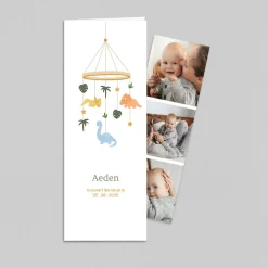 Faire-part Naissance Animaux | Faire-part Naissance Marque-page^Planet cards Mobile Dinosaure