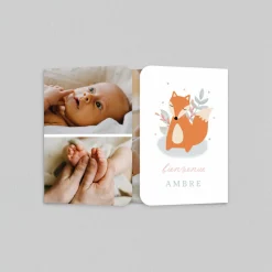 Faire-part Naissance Animaux | Faire-part Naissance Fille^Planet cards Mon Doux Renard