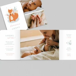 Faire-part Naissance Animaux | Faire-part Naissance Fille^Planet cards Mon Doux Renard